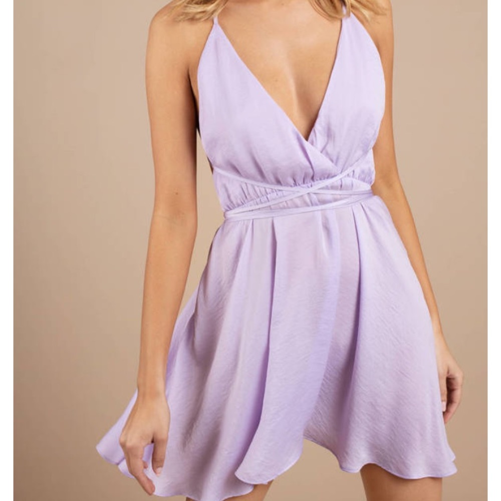 Lavender skater dress